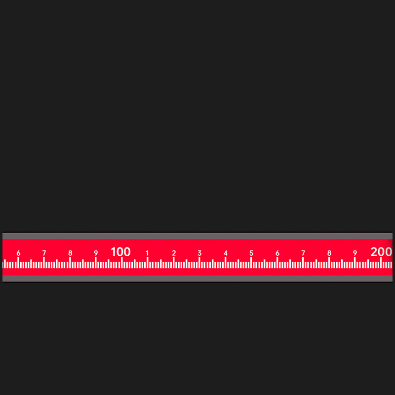 XDN-LP 5-15mm Laser-Graded Heavy-Duty Steel Ruler T-Shaped Push Knife